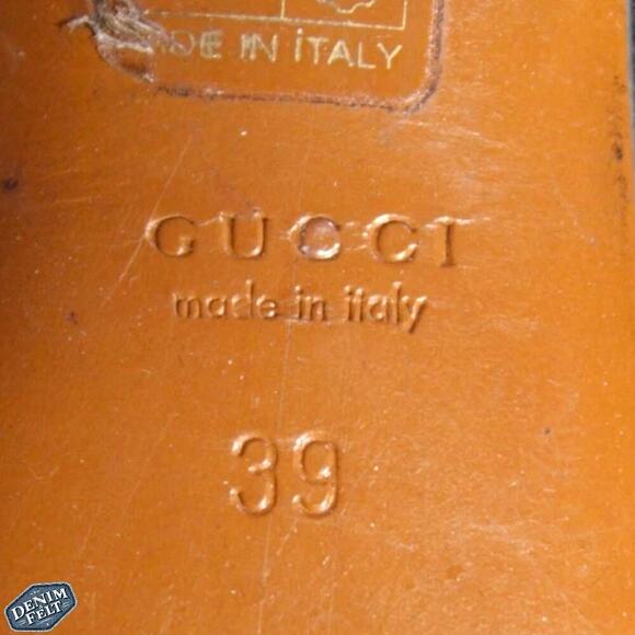 Gucci Women’s Betty Designer Black Leather Round Toe Platform Pumps/Heels - Picture 14 of 16